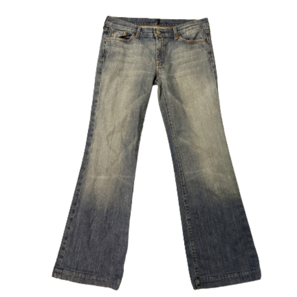 7 For All Mankind Dojo Flare Jeans - Women's Size 31 - Picture 1 of 8